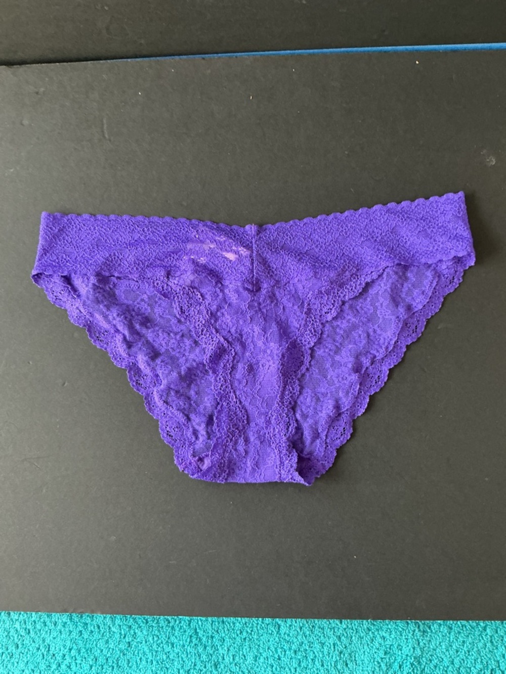 Victoria's Secret Lace Bikini Briefs in Bright Purple